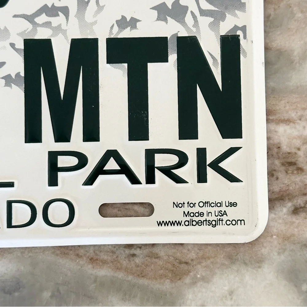 Rocky Mountain National Park Colorado License Plate Souvenir/ Novelty Gift
